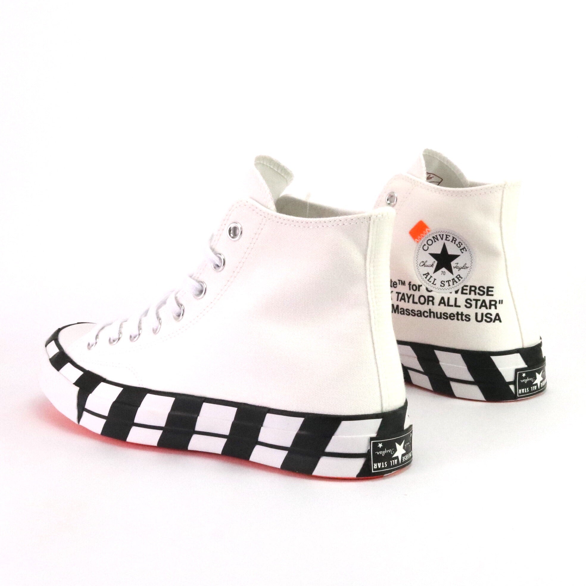 Converse x OFF WHITE Chuck 70 High Top Sneakers in White & Black - Streetwear Fashion for Men & Women | Perfect for Casual Outfits, Urban Style & Sneaker Collectors