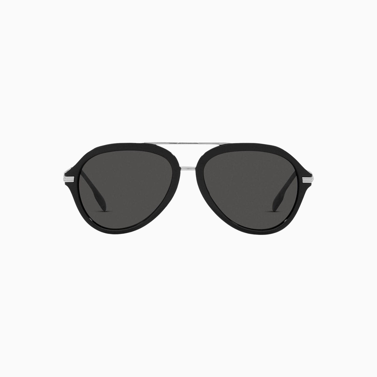 Burberry Aviator Sunglasses for Men & Women - Classic Dark Gray Polarized Lenses - UV Protection for Driving, Travel & Outdoor Activities