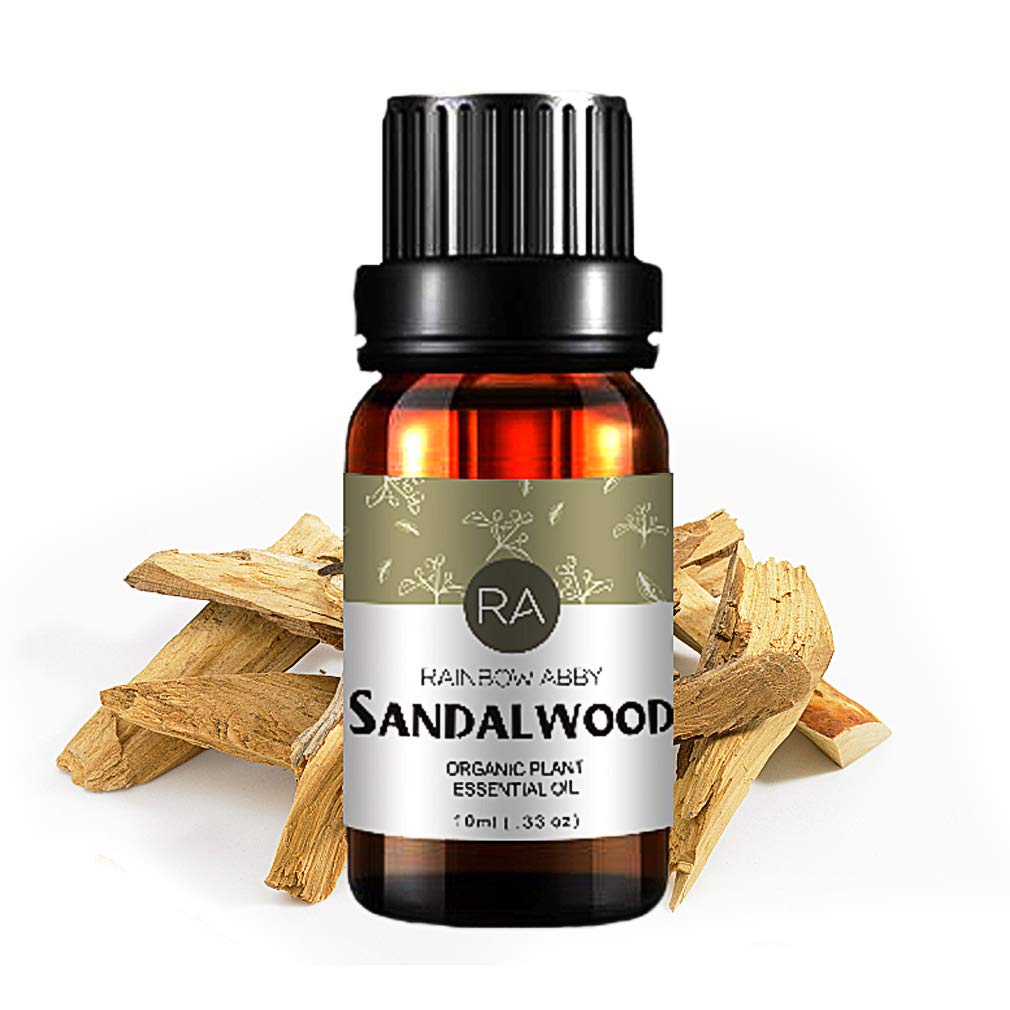 Pure Sandalwood Essential Oil - 100% Natural Aromatherapy Oil for Diffusers, Massage & Relaxation (10ml) | Perfect for Stress Relief, Meditation & Home Spa