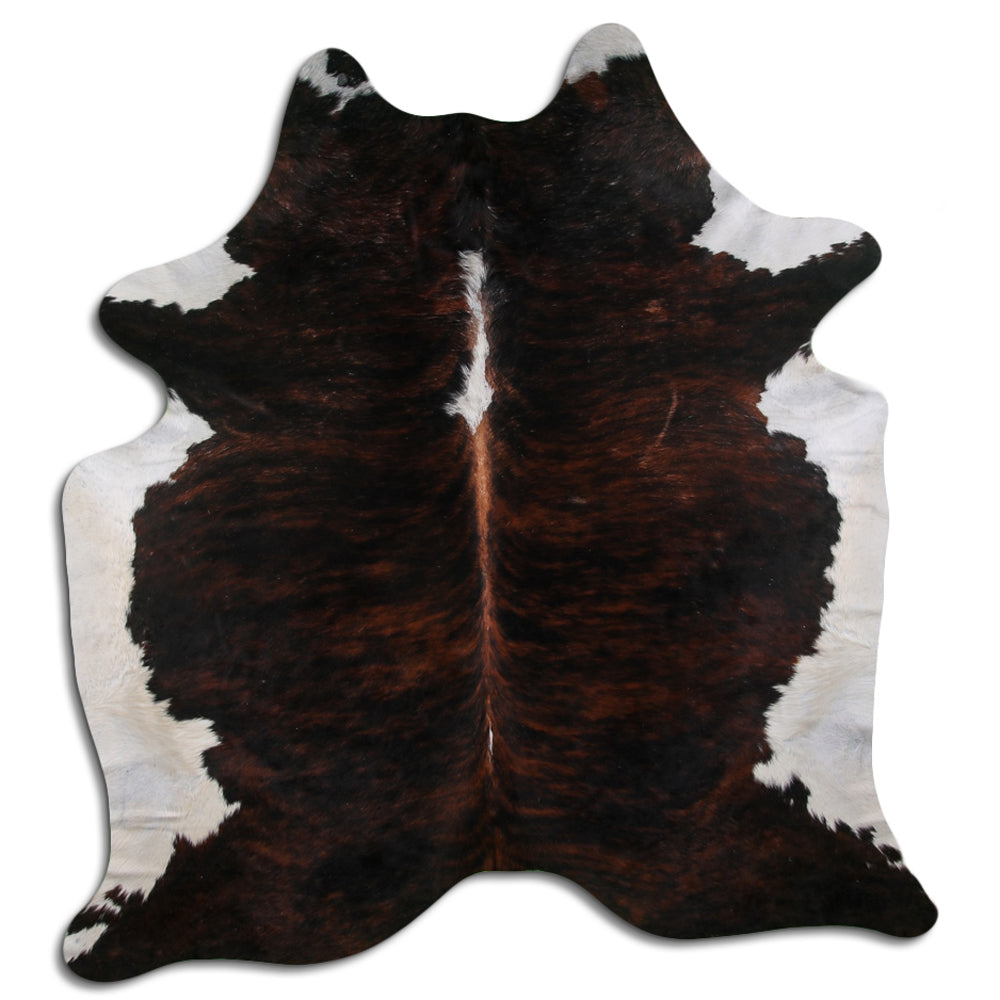 Premium 8.5x7.5 Ft Brazilian Hair-On Cowhide Leather Rug - Natural Hide Carpet for Living Room, Bedroom & Office Decor - Soft & Durable Skin Rug for Luxury Home Interior Design