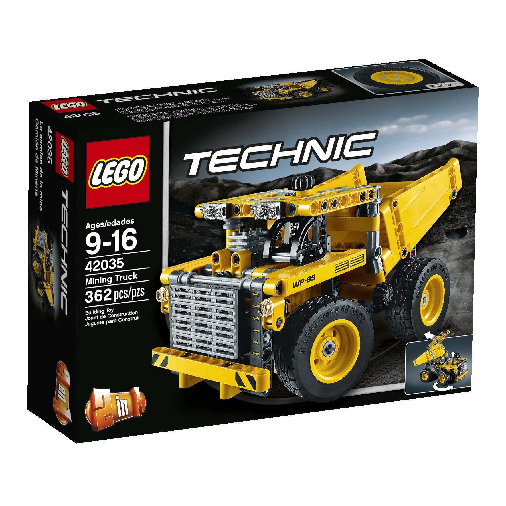 LEGO Technic Mining Truck Toy Building Set for Kids & Adults - Remote Control Construction Vehicle with Motorized Functions - Perfect for STEM Learning & Playtime Fun