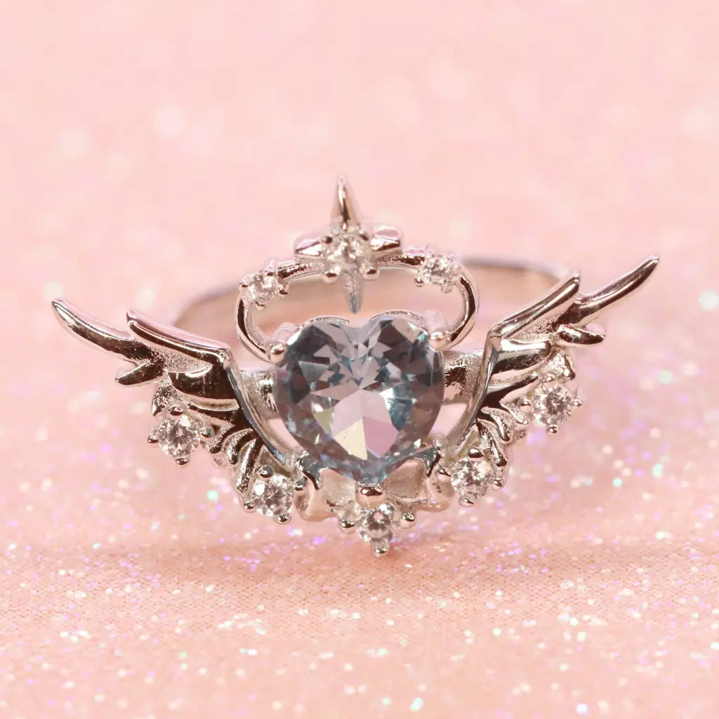 Camilla Ring - Winter Blue Cubic Zirconia Silver Ring for Women | Elegant Jewelry Gift for Christmas, Anniversary & Special Occasions