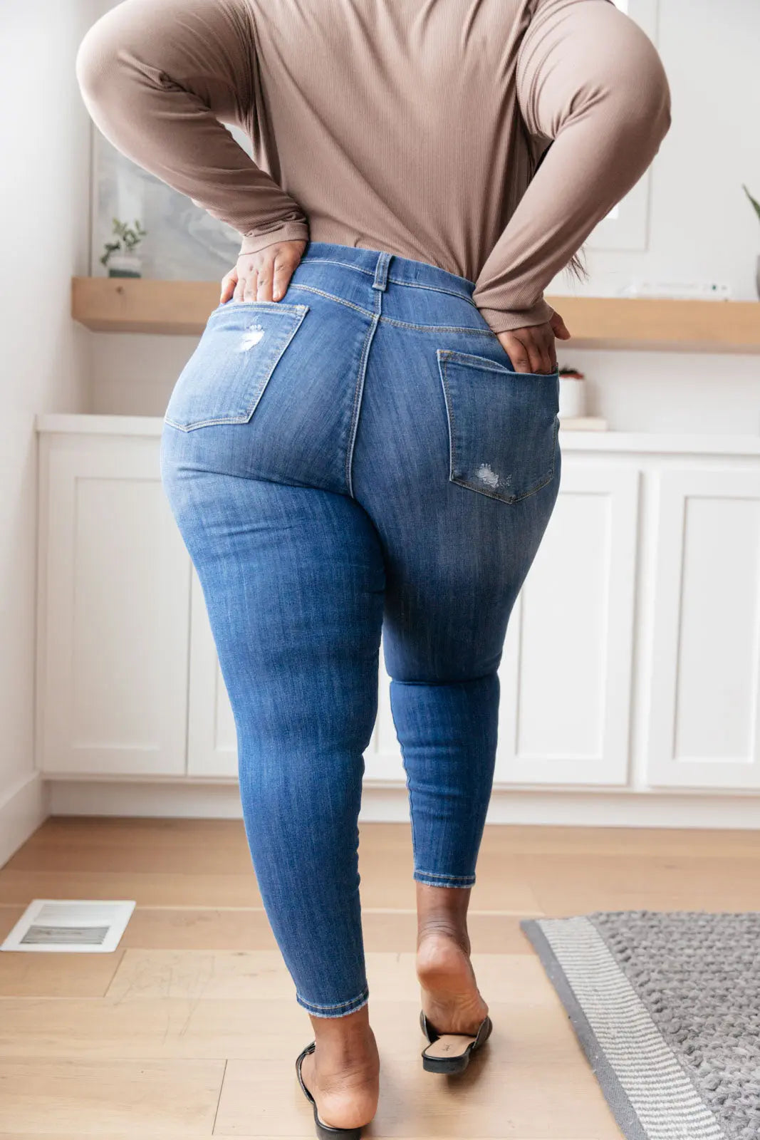 Get Together Mid Rise Skinny Jegging - Stretchy Comfortable Women's Jeans for Everyday Wear | Perfect for Work, Casual Outings & Travel