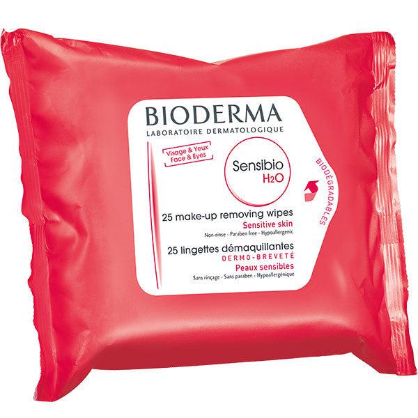 Bioderma Sensibio H2O Micellar Water Cleansing Wipes for Sensitive Skin - Gentle Makeup Remover & Face Cleanser for Daily Skincare Routine