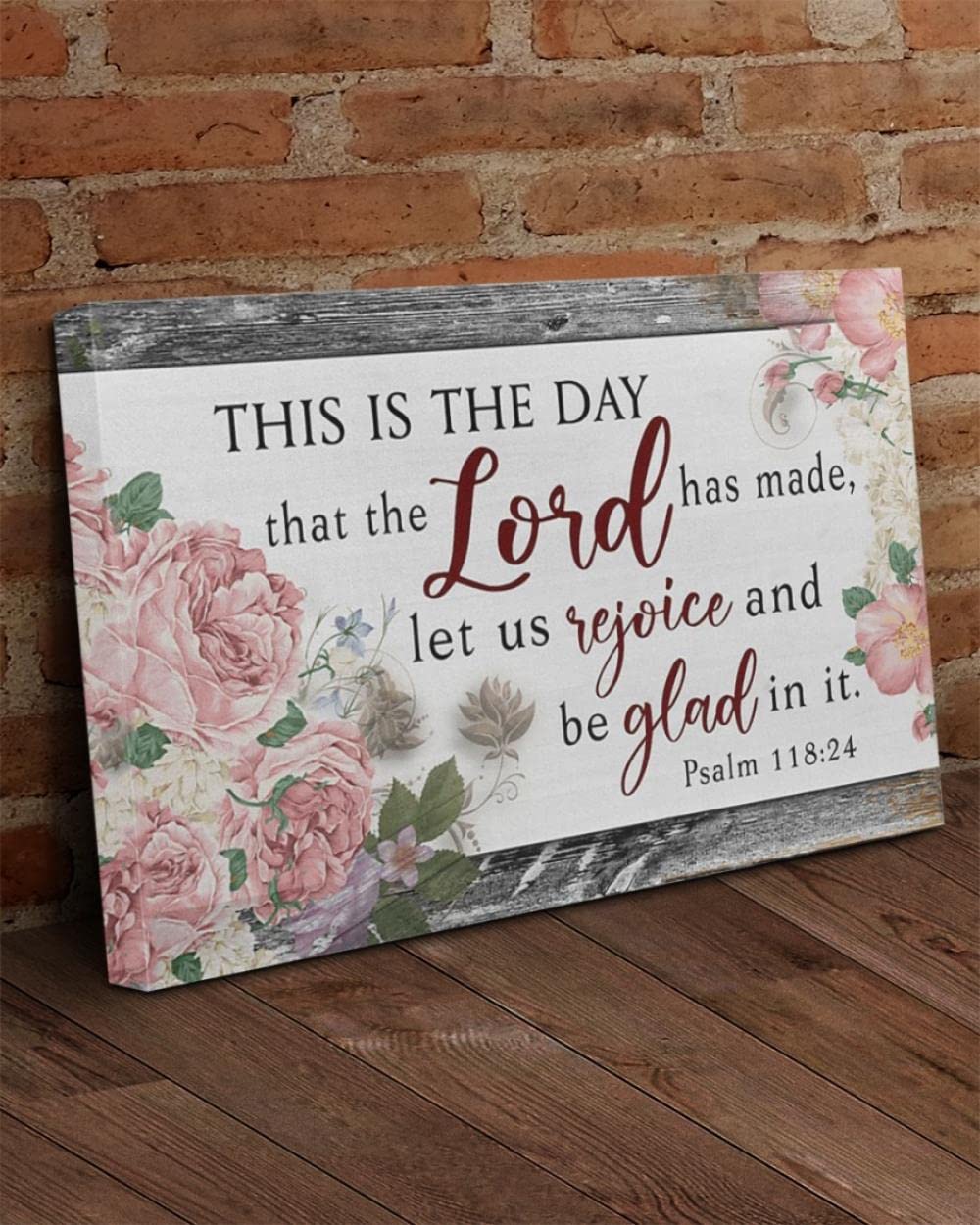 Jesus Wall Art - 'This Is The Day The Lord Has Made' Inspirational Christian Canvas Print for Home & Church Decor | Meaningful Religious Gift Idea