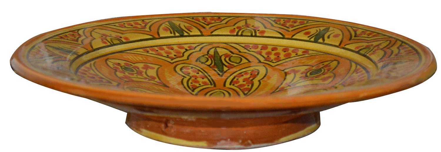 Handmade Moroccan Ceramic Plates - Large 12-inch Decorative Dinner Plates for Home Dining & Special Occasions | Authentic Treasures of Morocco