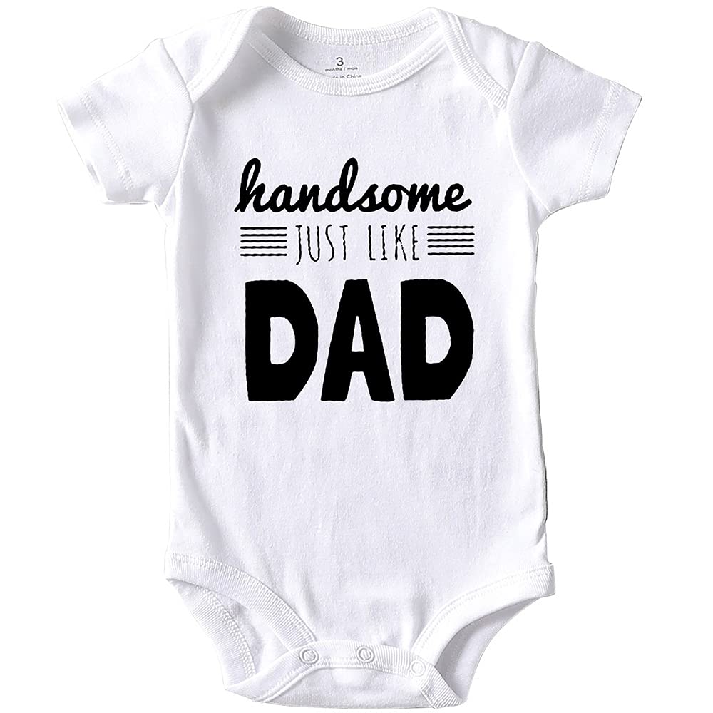 Funny Unisex Baby Bodysuits - Like Dad Outfit for Newborns & Toddlers
