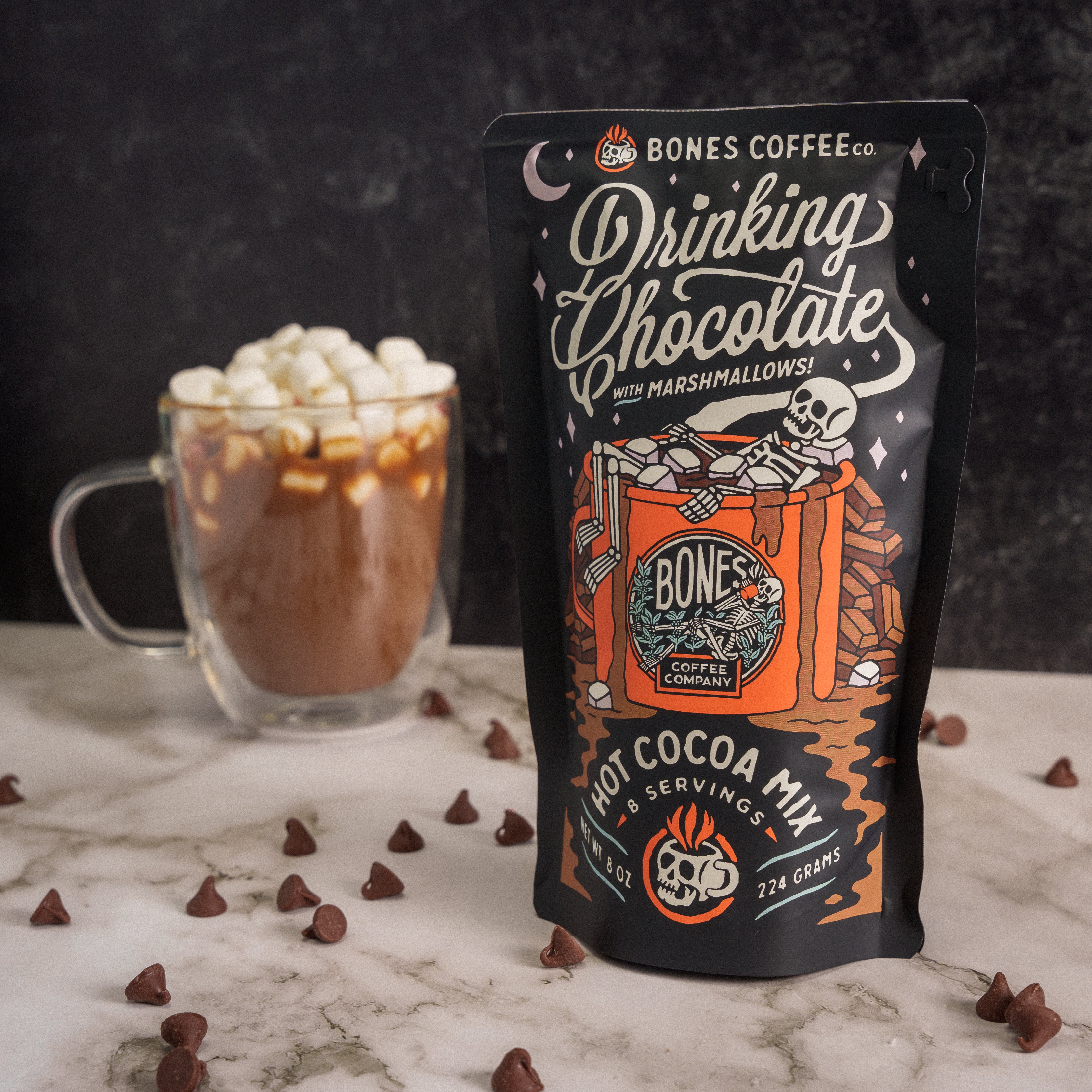 Premium Hot Drinking Chocolate with Marshmallows - Rich Cocoa Mix for Cozy Winter Nights, Holiday Gifts & Family Gatherings