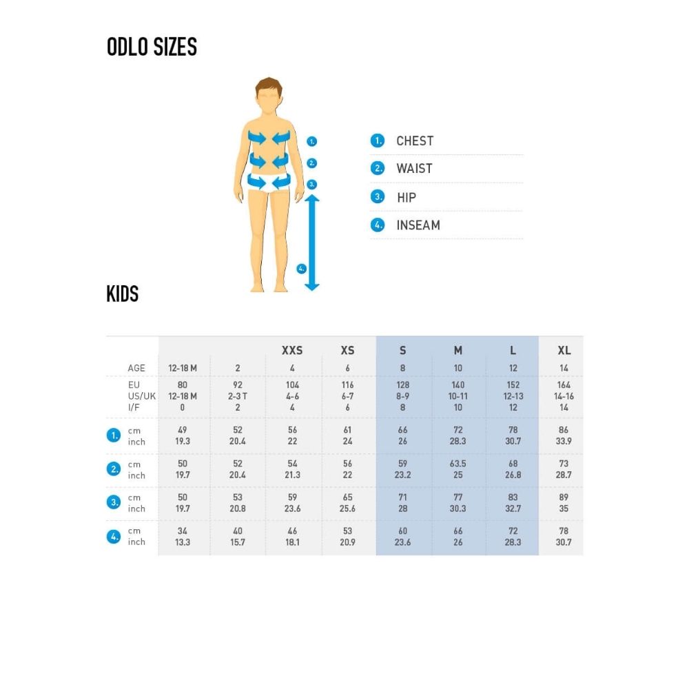 Odlo Kids' Active Thermal Crew Top - Spiced Apple Color | Warm Base Layer for Cold Weather Sports & Outdoor Activities