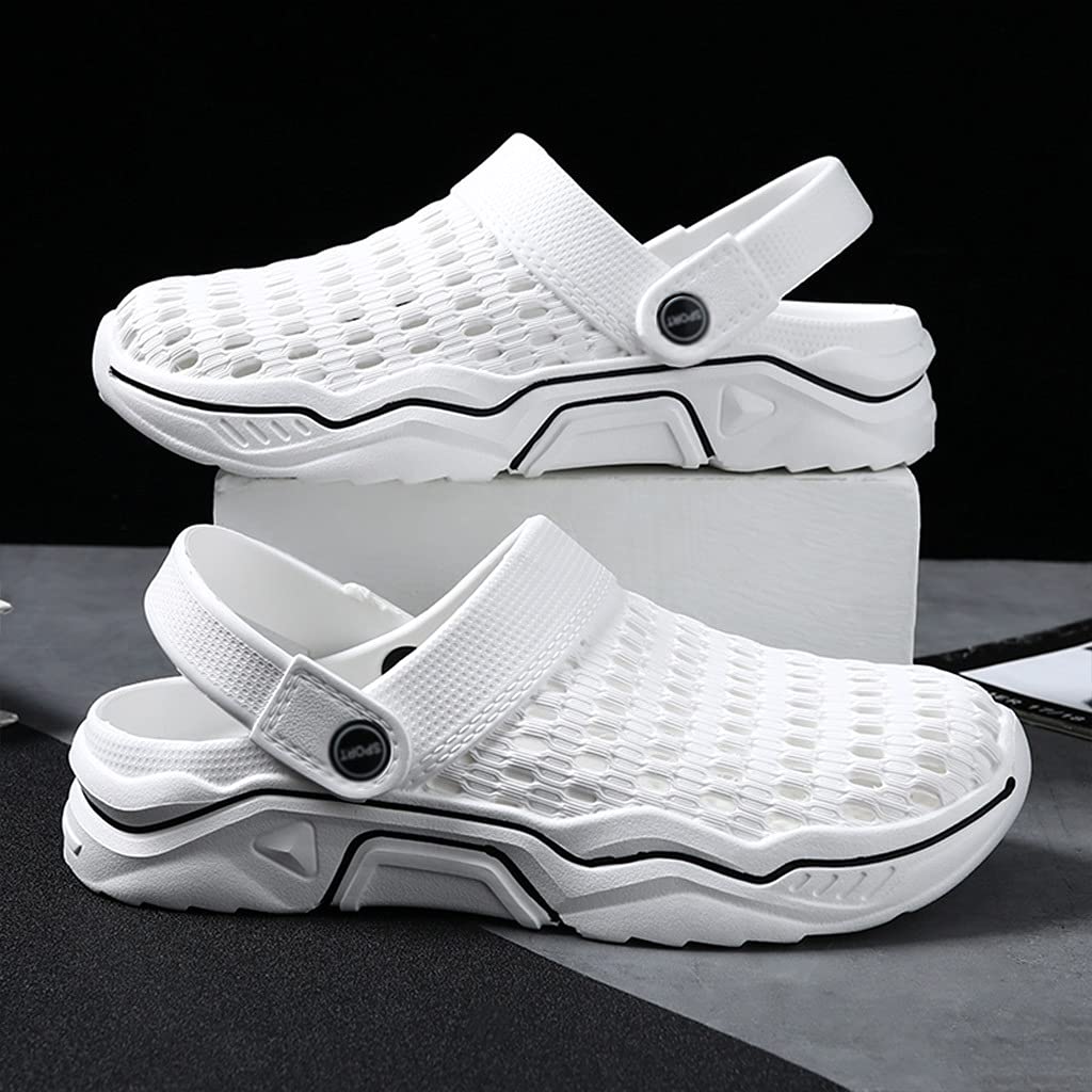 **Men's Classic Lined Clog Garden Shoes - Lightweight Slip-On Mules Sandals with Arch Support | Ultra Soft & Comfortable for All-Day Wear | Unisex Outdoor Walking Slippers for Summer, Beach, and Yard Work**