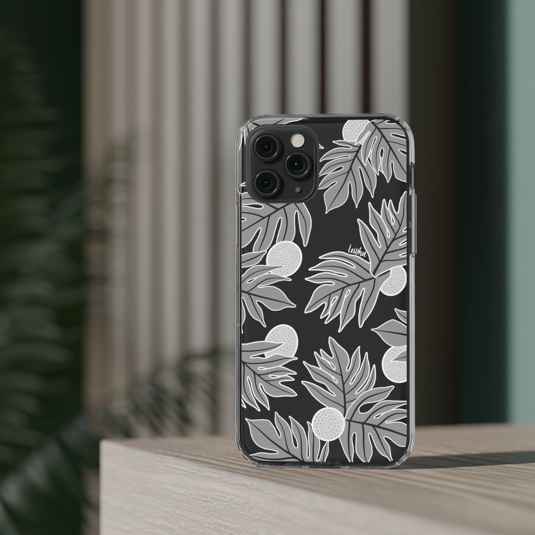 Premium Ulu Ke'oke'o Clear Phone Case - Shockproof & Scratch-Resistant Protective Cover for iPhone 14/13/12/11 Pro Max - Perfect for Outdoor Adventures, Travel & Daily Use