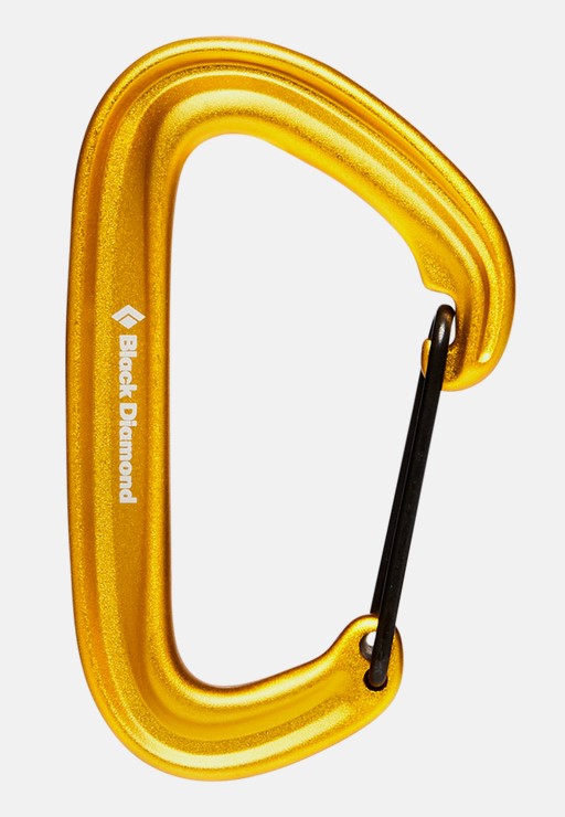 Black Diamond LiteWire Carabiner - Lightweight & Durable Climbing Carabiner for Rock Climbing, Hiking & Outdoor Adventures