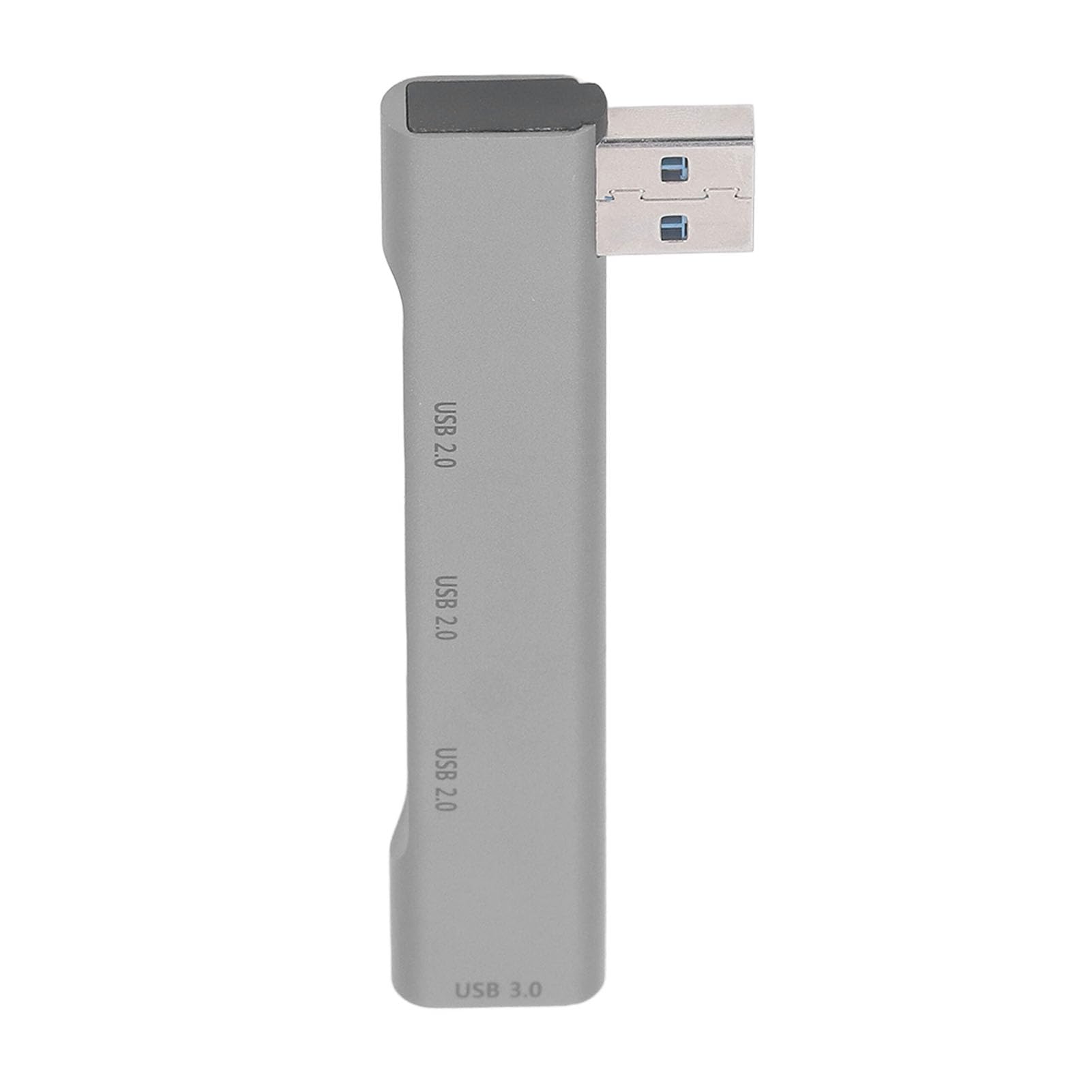 4-Port USB 3.0 Hub with OTG & USB-C - Aluminum Splitter for Laptop, Keyboard, Mouse - Plug & Play