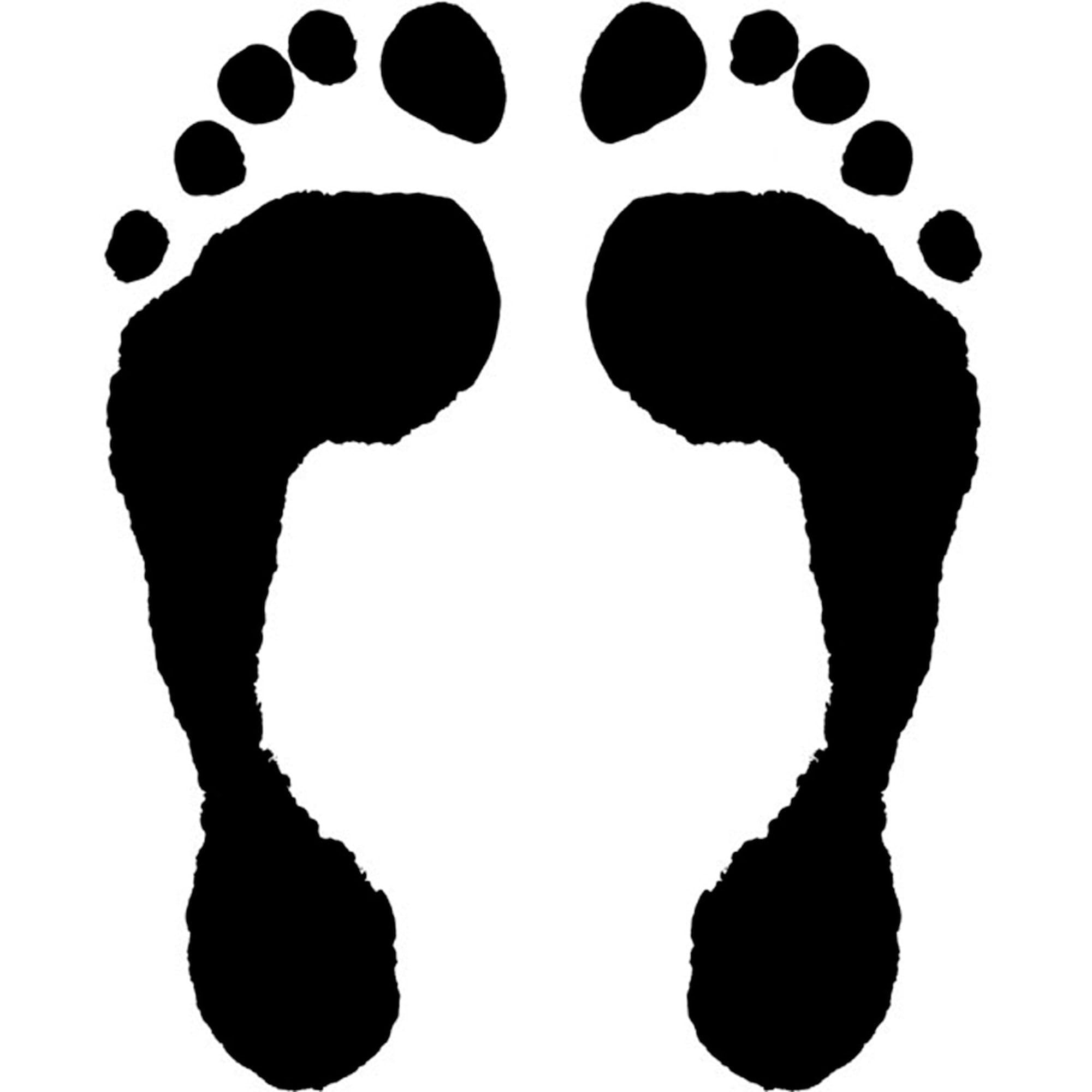 Barefoot Oval Car Sticker - Waterproof Bumper Decal for Cars & Laptops