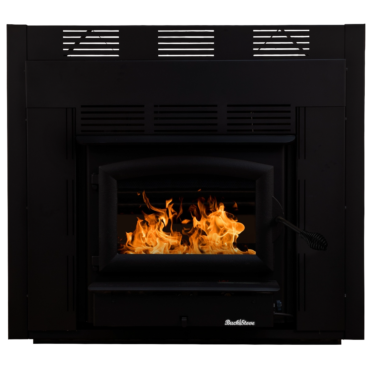 Buck Stove Model 21 Zero Clearance Non-Catalytic Wood Burning Fireplace with Blower - Efficient Home Heating for Living Rooms, Cabins & Outdoor Spaces