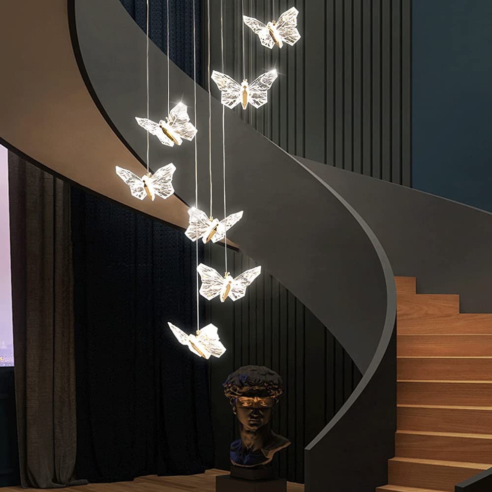 4W LED Chandelier Pendant Light - Adjustable Height Butterfly Ceiling Light for Bedroom, Living Room, Dining Hall | Energy Saving Modern Lighting Fixture for Home Decor, Wedding & Party Decoration