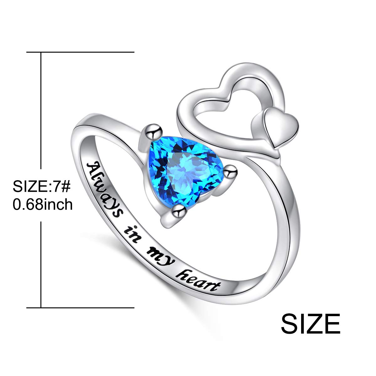 FLYOW Adjustable 925 Sterling Silver Animal Rings - Dog Cat Paw Print Spiral Wrap Twist Open Heart Ring Jewelry for Women & Girls | Perfect Birthday Gifts, Valentine's Day Present, Everyday Fashion Accessory