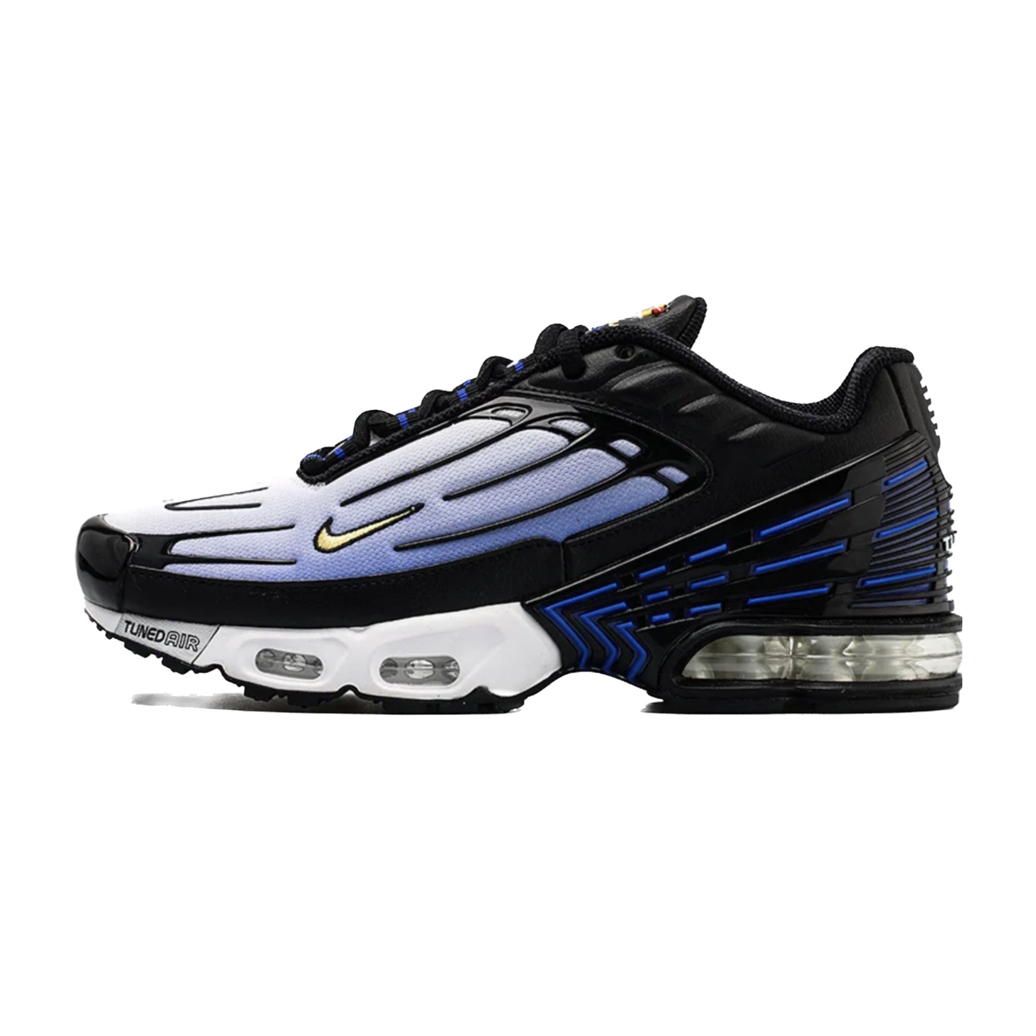 Nike Air Max Plus III Running Shoes - Hyper Blue/Dynamic Yellow/Black for Men | Comfortable Cushioned Sneakers for Running, Gym & Casual Wear