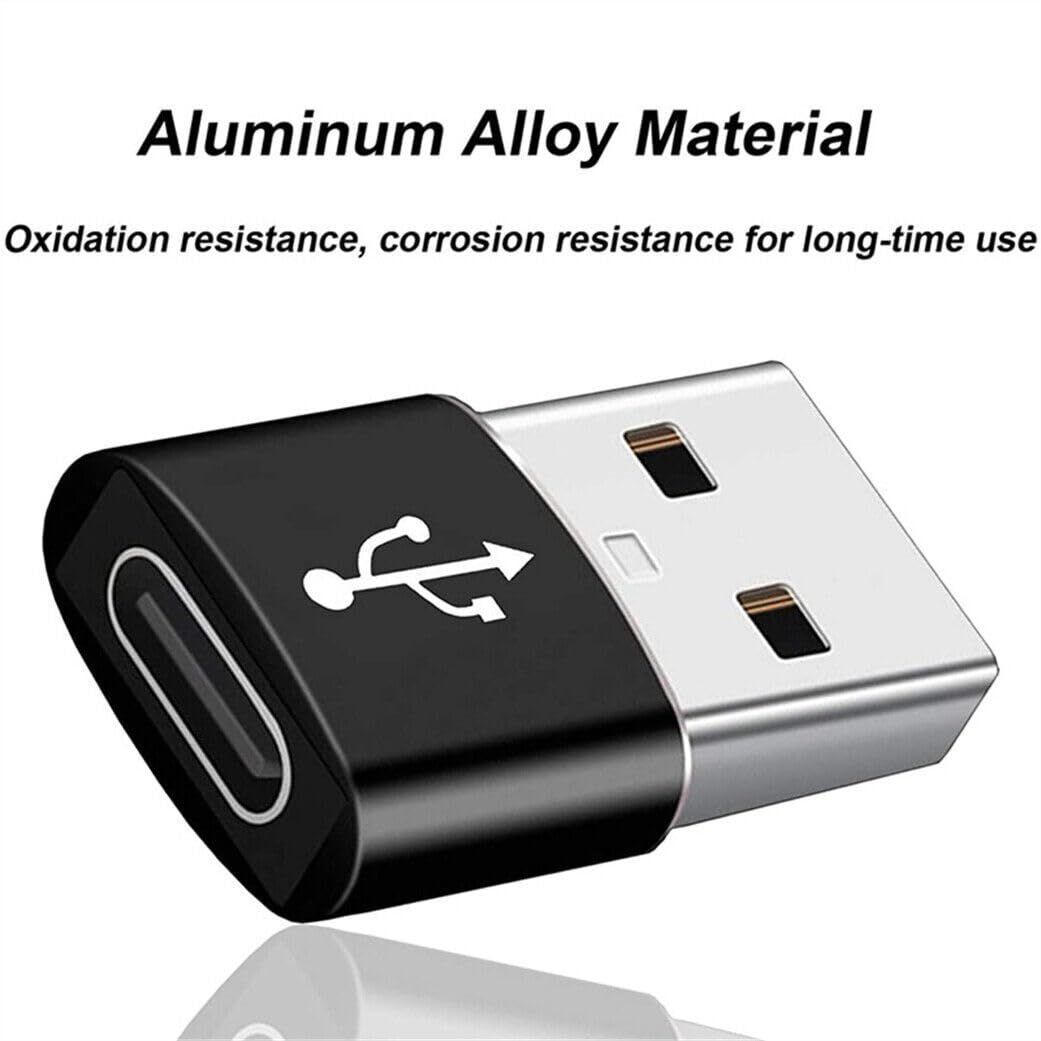 USB-C Female to USB Male Adapter, USB C to USB A Converter - Gold 3.1 Gen 2 High Speed Data Transfer Compatible with MacBook, Laptop, Tablet, Smartphone - Perfect for Charging, Data Sync & External Device Connection