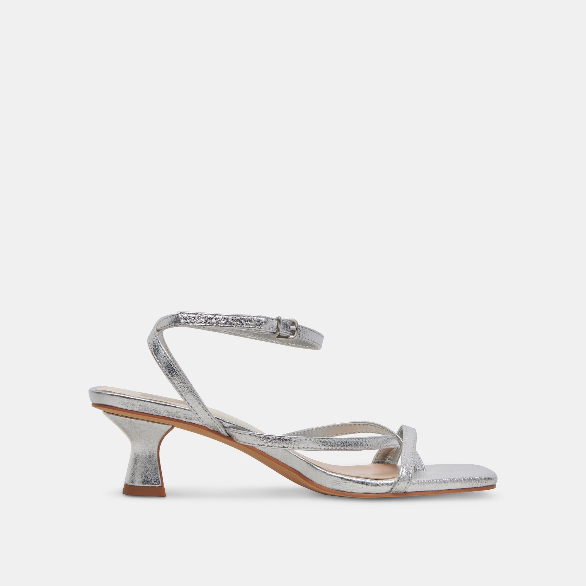 Baylor Heels Silver Metallic Leather Women's Fashion Shoes - Comfortable & Stylish for Parties, Weddings, and Night Out