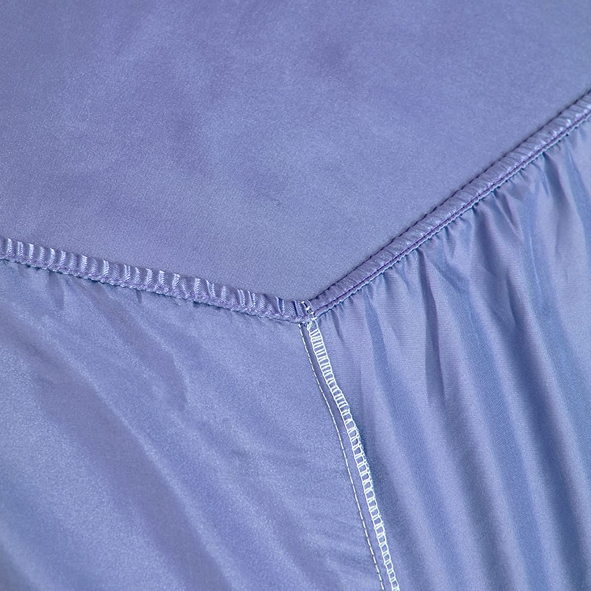 Premium Queen Size Fitted Sheet - Deep Pocket Microfiber Bottom Sheet | Wrinkle, Fade & Shrink Resistant | Ultra Soft & Durable | Easy Care (Purple, 1-Pack) - Perfect for Guest Rooms, Dorms & Master Bedrooms