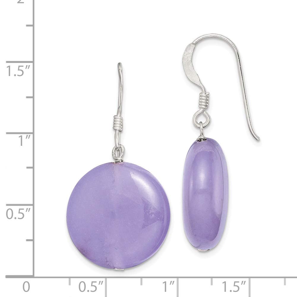 925 Sterling Silver Lavender Jade Stud Earrings for Women - Elegant Purple Gemstone Jewelry Gift for Birthday, Anniversary & Special Occasions