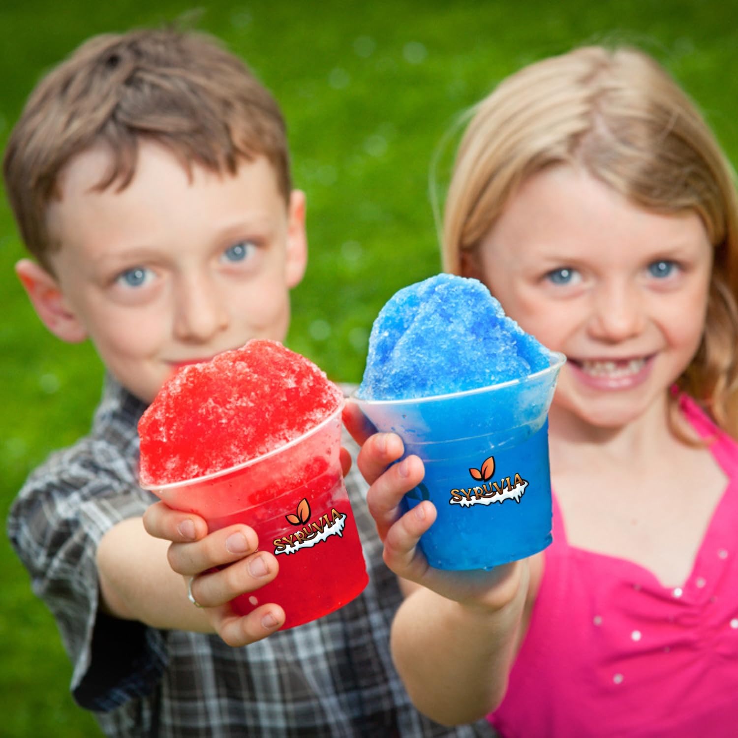 Blue Raspberry Snow Cone Syrup 12.7oz - Kosher, Dairy-Free Flavoring for Shaved Ice, Slushies, Italian Soda & Popsicles - Perfect for Summer Parties, Carnival Treats & Kids' Snacks