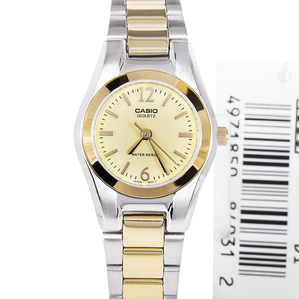 CASIO Analog LTP-1253SG-9ADF Two-Tone Stainless Steel Women's Watch - Elegant & Durable for Work, Party & Everyday Wear
