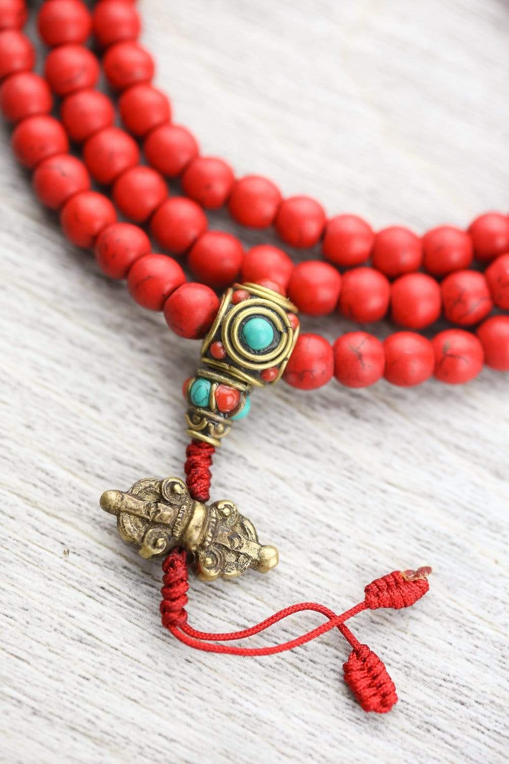 Authentic Tibetan Mala Prayer Beads - 108 Buddhist Meditation Beads for Stress Relief & Mindfulness - Perfect for Yoga, Meditation & Spiritual Practice
