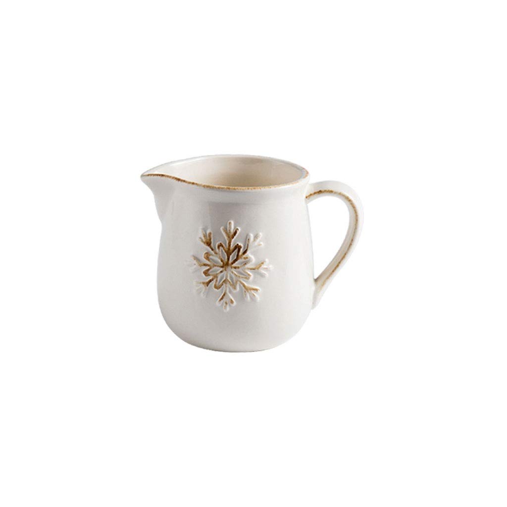 Creative Ceramic Creamer Pitcher - Stylish Milk Jug for Coffee, Tea & Gravy - Perfect for Afternoon Tea & Kitchen Use (Size D)