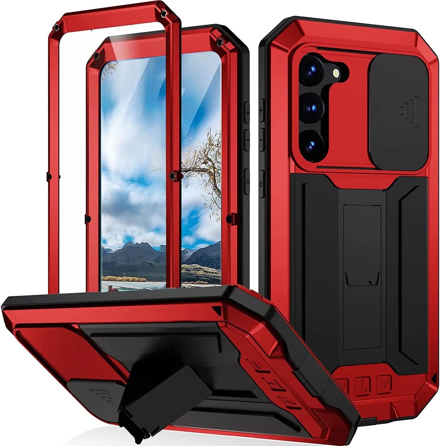 Samsung Galaxy S24 Plus Rugged Military-Grade Metal Case - Shockproof & Durable Protection for Outdoor, Work & Adventure