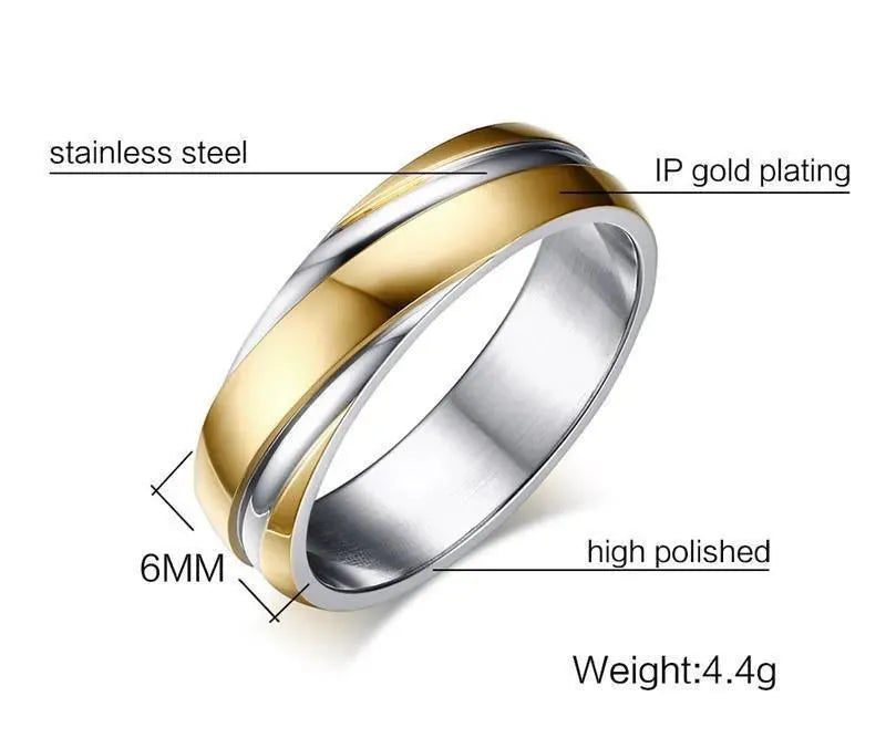 Men's Wedding Rings - Premium Gold & Silver Bands for Grooms - Perfect for Engagement, Proposals & Anniversary Gifts