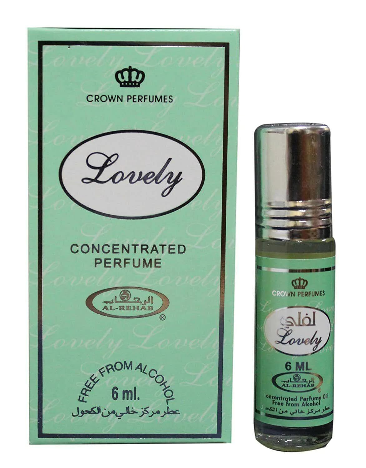 Al-Rehab Lovely 6ml Perfume Oil for Women - Floral Fragrance Roll-On (.2 oz) - Perfect for Daily Wear, Date Nights & Special Occasions