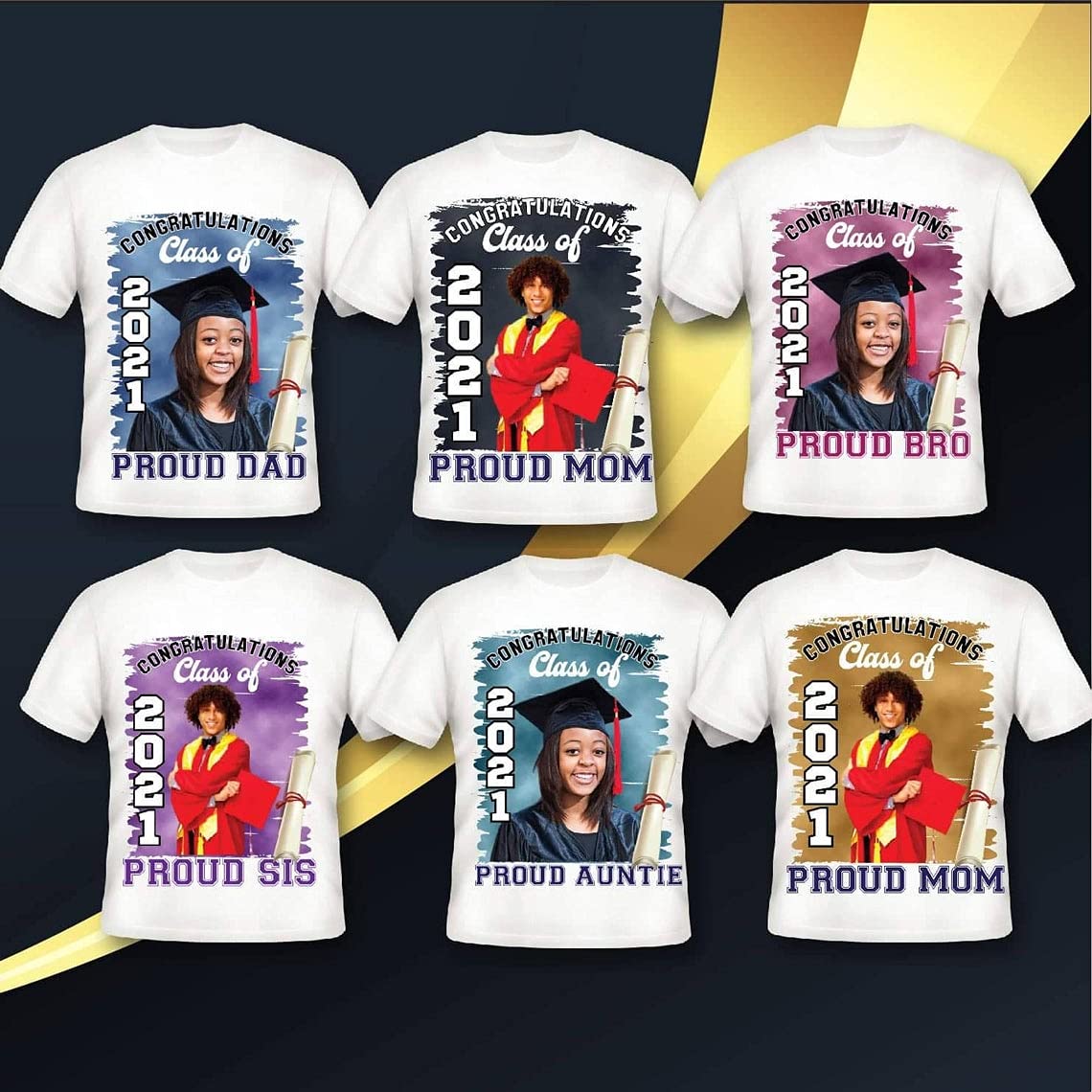 Custom Graduation T-Shirt for Men & Women - Personalized Family Graduation Party Tees - Unisex Short Sleeve Shirt - Unique Gift for Graduates - Perfect for Graduation Ceremonies, Parties & Photo Shoots