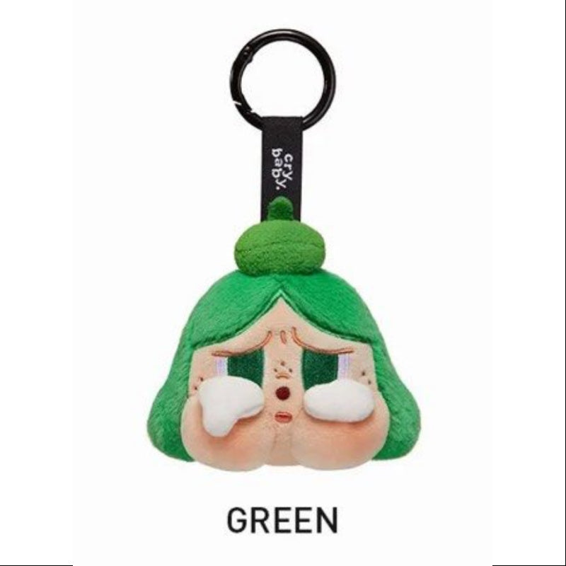 Crybaby Cheer Up Baby Plush Pendant Keychain - Kawaii Green Anime Character Charm for Backpacks, Bags & Gifts | Cute Japanese Style Accessory for Cosplay & Everyday Carry