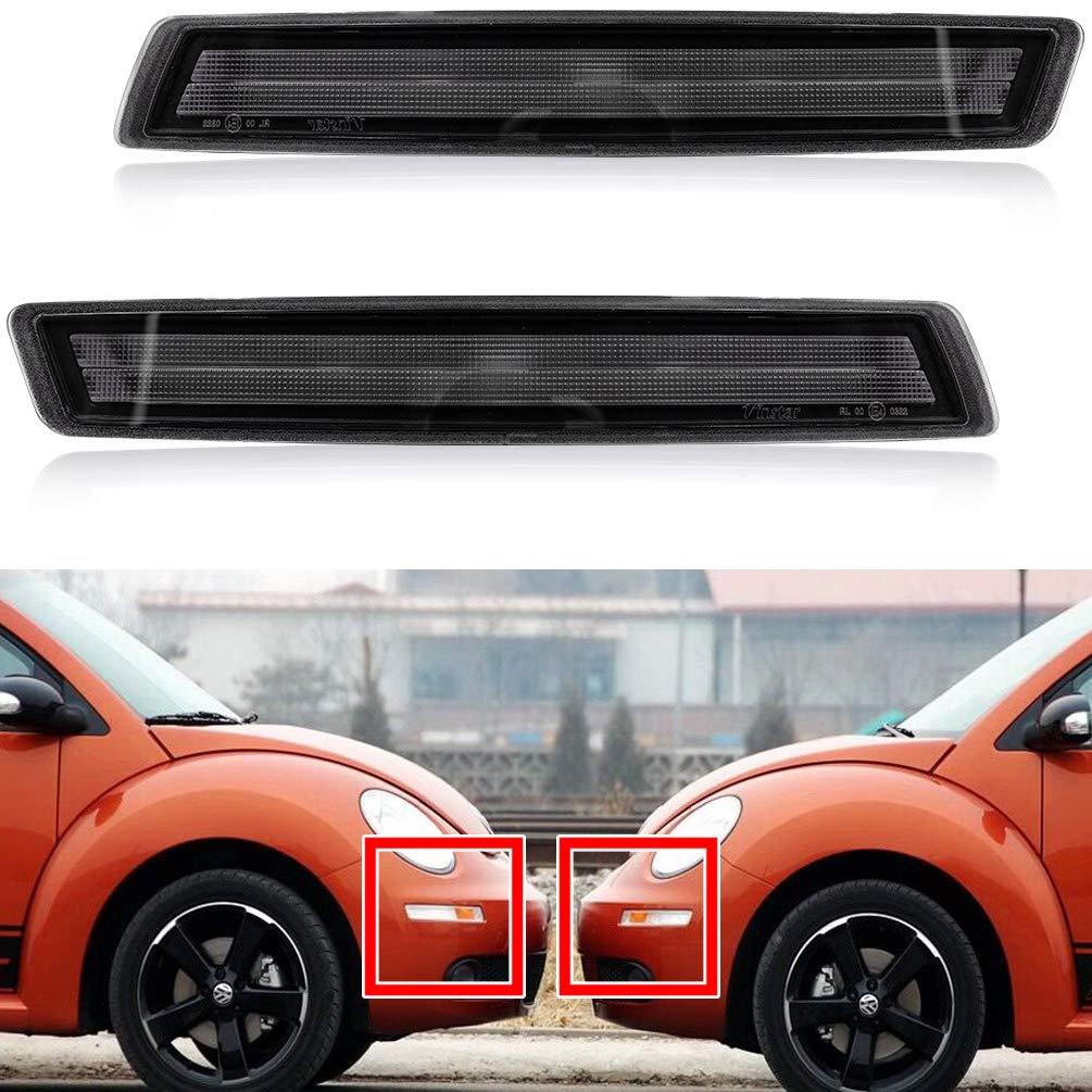 Volkswagen Beetle LED Daytime Running Lights - White & Amber Turn Signal Kit (2006-2010 Models) | High Power LED Lamps for Improved Visibility & Safety | Perfect for Night Driving & Foggy Conditions