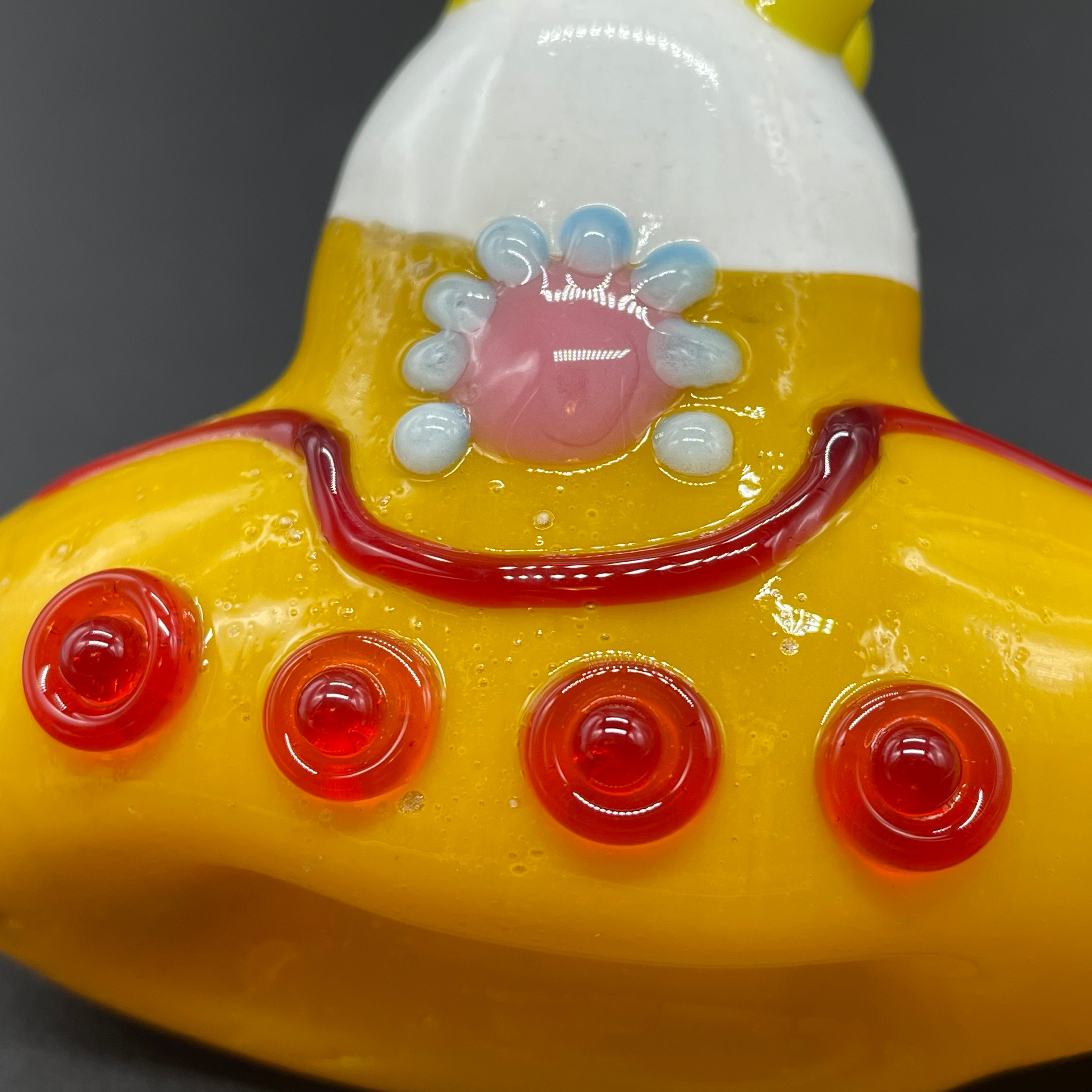 Yellow Submarine Glass Ornament - Unique Beatles Inspired Decor for Home, Office & Gifts - Perfect for Christmas Tree, Shelves & Collectibles