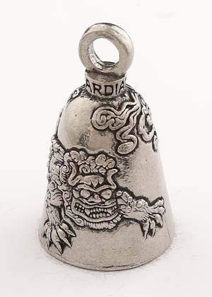 Foo Dog Guardian Biker Bell with Hanger - Motorcycle Protection Charm for Safety & Good Luck | Perfect for Harley, Cruiser & Chopper Riders