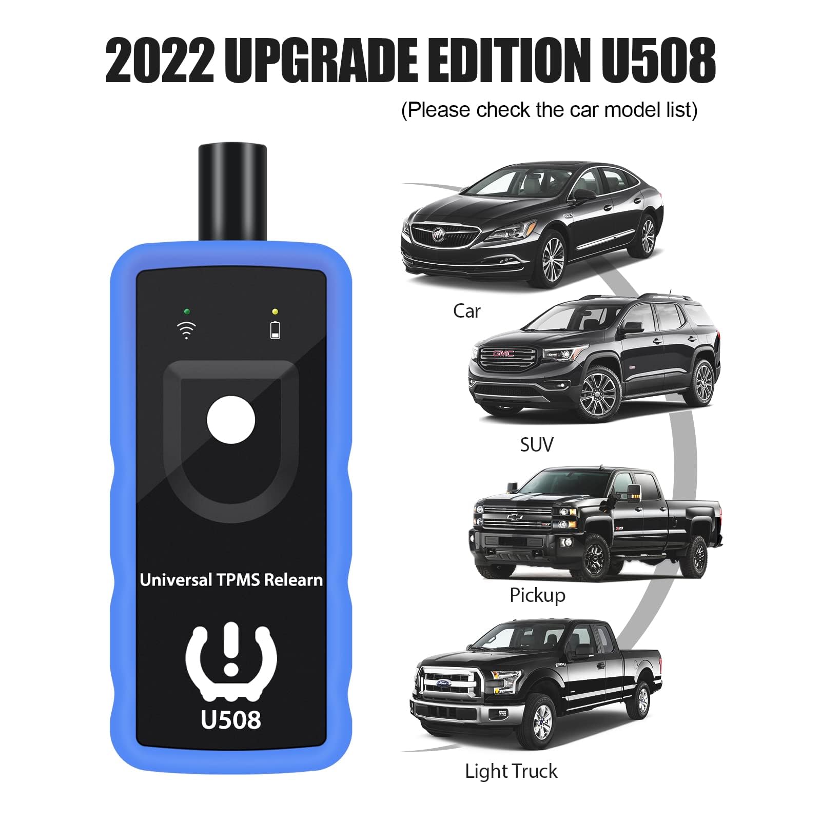 OBDResource TPMS Relearn Tool - Universal TPMS Reset Tool for Ford, Jeep, Dodge | Tire Pressure Monitor System Activation Tool U508 | Sensor Reset Tool for Easy Vehicle Maintenance | Perfect for DIY Car Repairs & Professional Auto Shops