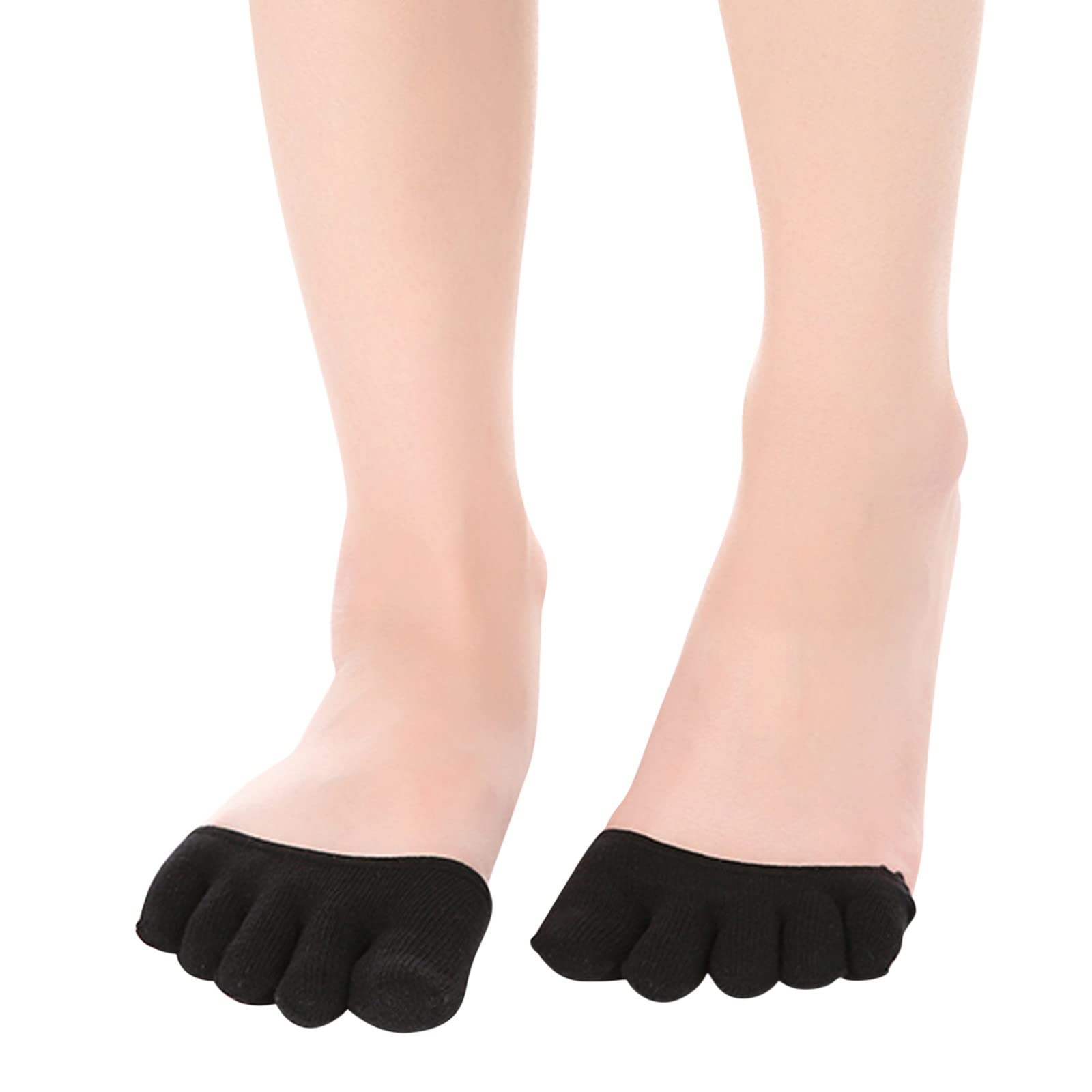 Men's 3-Pack Invisible Finger Socks - Sweat Absorbent for Sports & Casual Wear