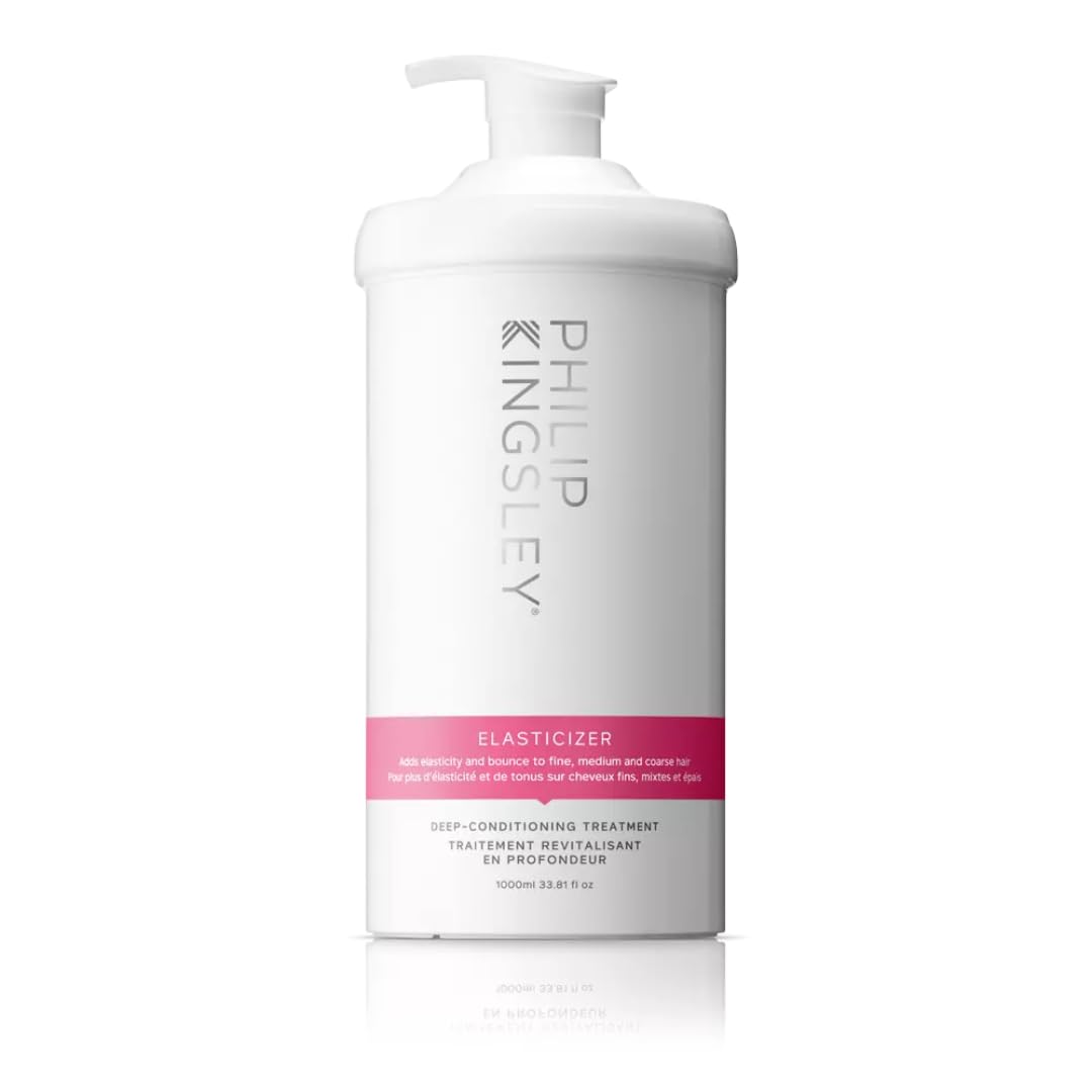 PHILIP KINGSLEY Elasticizer Deep Conditioning Hair Mask - Repair Treatment for Dry, Damaged & Frizzy Hair - Pre-Shampoo Hydrating Mask with Shine & Strength Benefits - 33.8oz for Salon-Quality Results at Home | Perfect for Color-Treated, Chemically Processed or Heat-Styled Hair