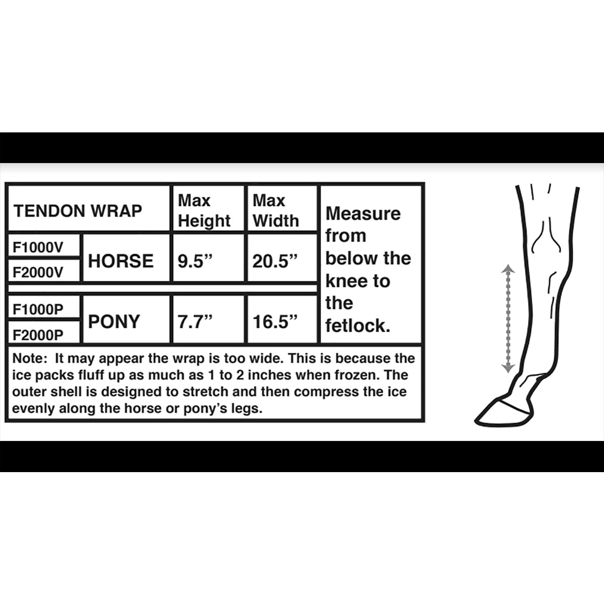 Ice Horse Tendon Wrap - Support & Relief for Joint Pain - Perfect for Sports, Workouts & Daily Comfort