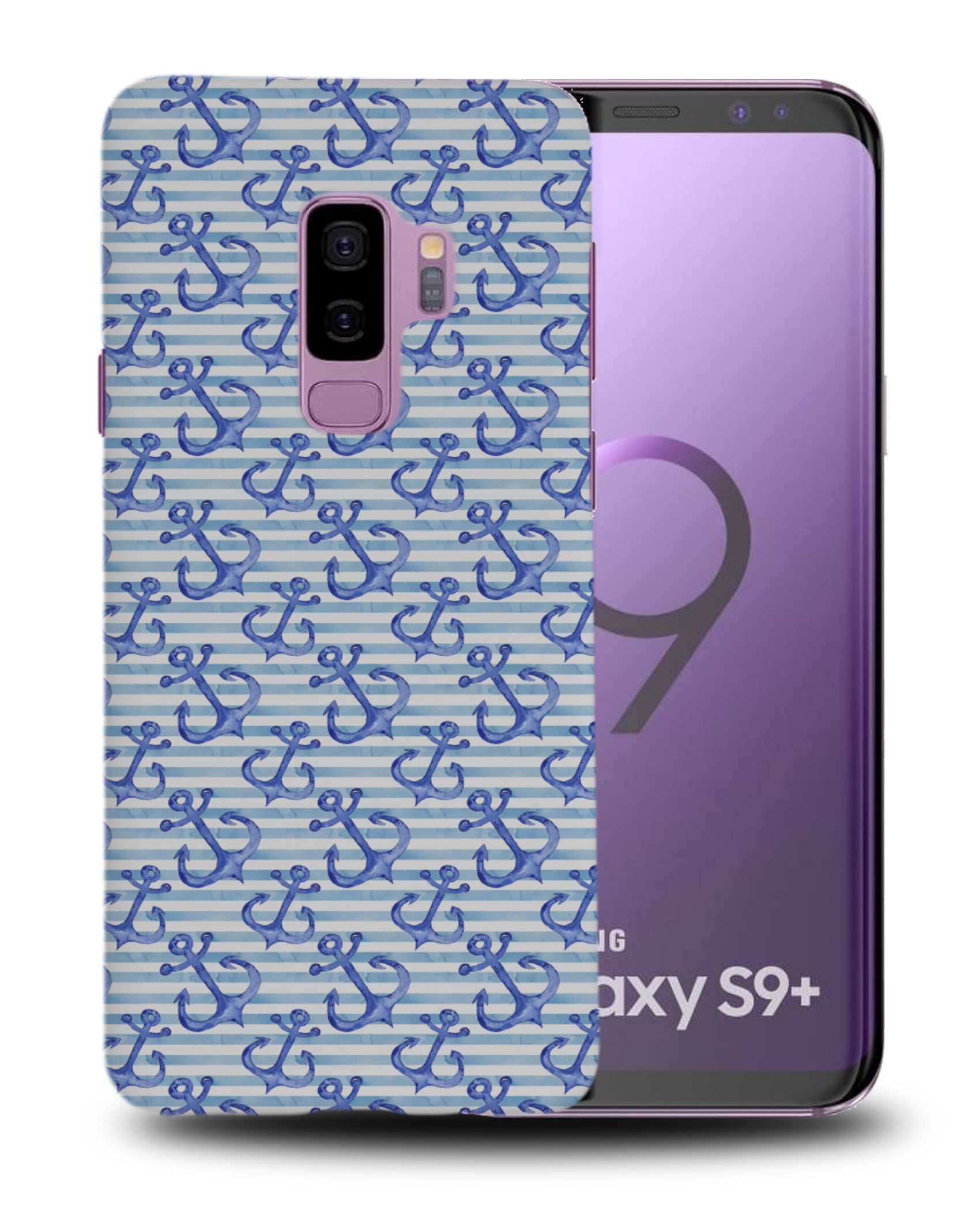 Blue Anchor Phone Case for Samsung Galaxy S9+ - Nautical Style Protection