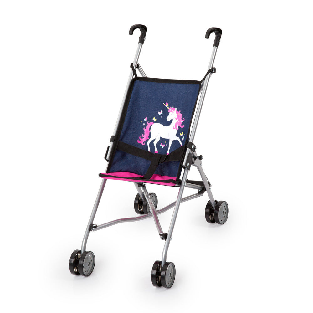 Bayer Deluxe Doll Stroller with Adjustable Umbrella & Safety Belt - Perfect for Toddler Role Play, Indoor & Outdoor Pretend Play, Birthday Gifts for Girls Ages 3-6