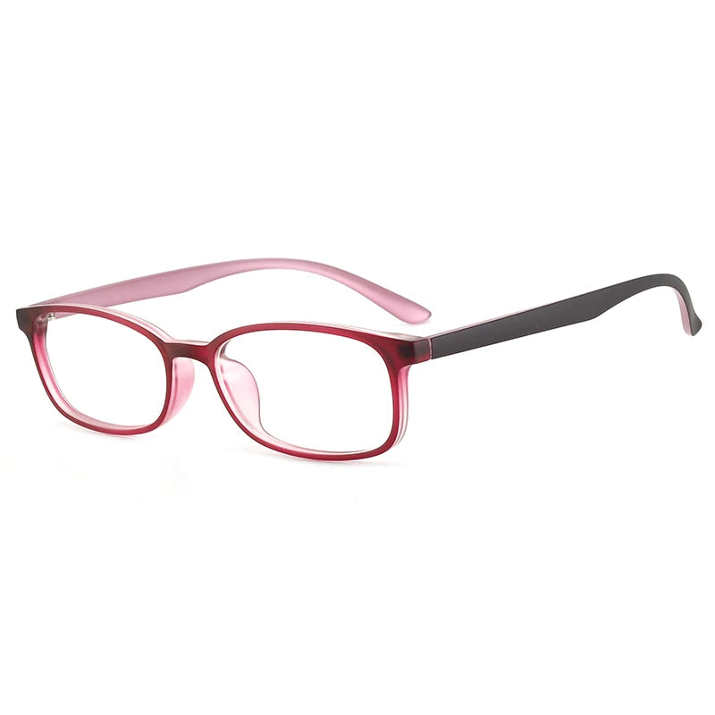 Bclear Unisex Small Full Rim Rectangle Plastic Eyeglasses 1058 - Lightweight & Durable Frames for Men & Women - Perfect for Reading, Work & Everyday Use