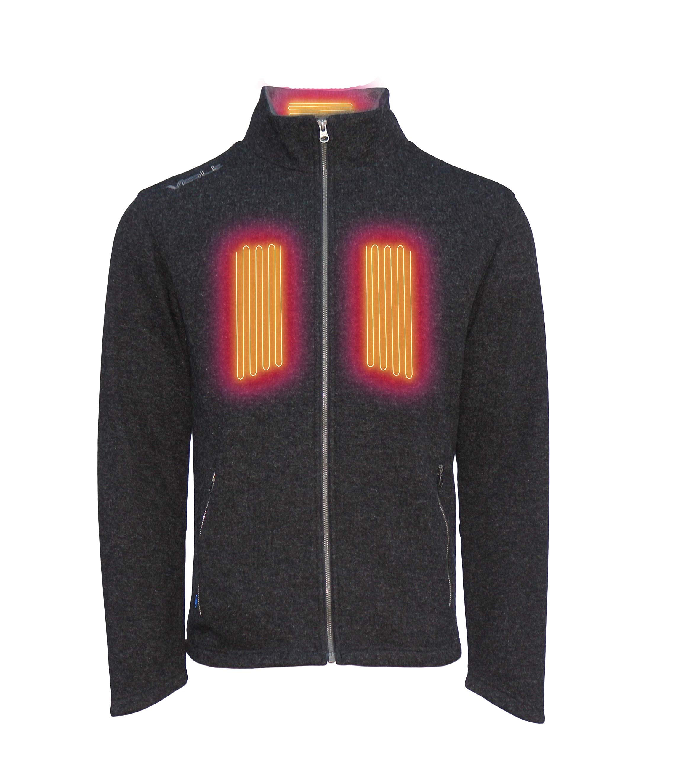 Volt Victory Heated Sweater Jacket - USB-Powered 5V Battery Heated Jacket with Zero Layer Heat Technology for Outdoor, Camping & Winter Activities