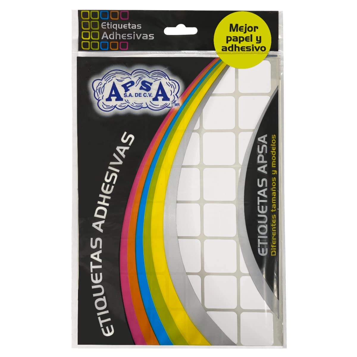 UOFFICE 25mm Square White Adhesive Labels for Office & Shipping