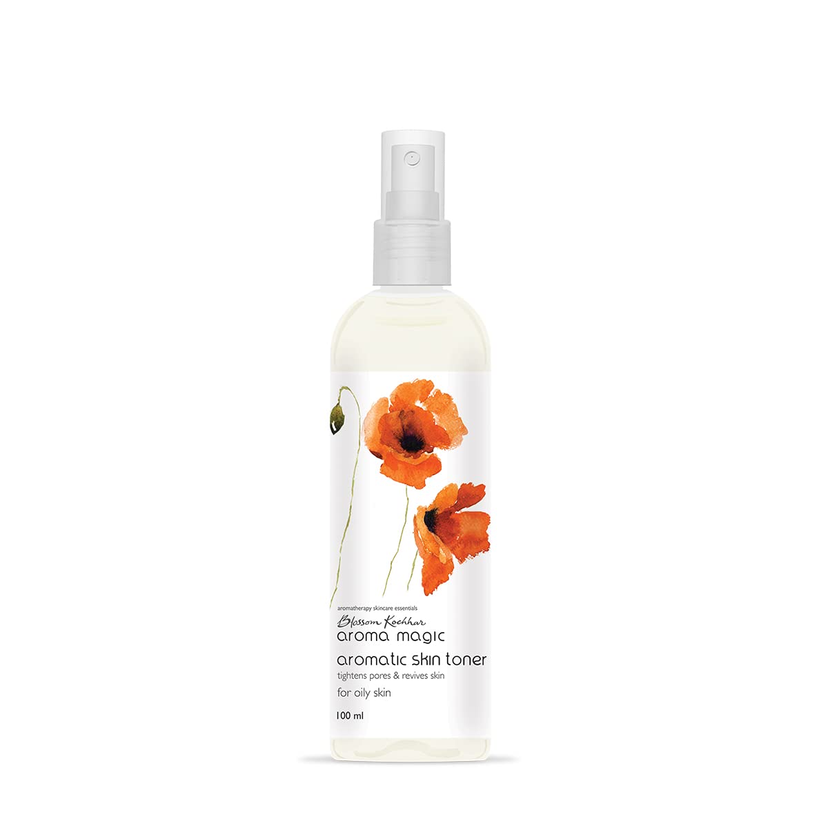 Aroma Magic Aromatic Skin Toner - Alcohol-Free Pore Tightening Facial Toner with Pomegranate, Lavender & Peppermint Extracts | Hydrates, Tones & Balances Oily Skin | 200ml | Perfect for Daily Skincare Routine & Post-Cleansing Refreshment