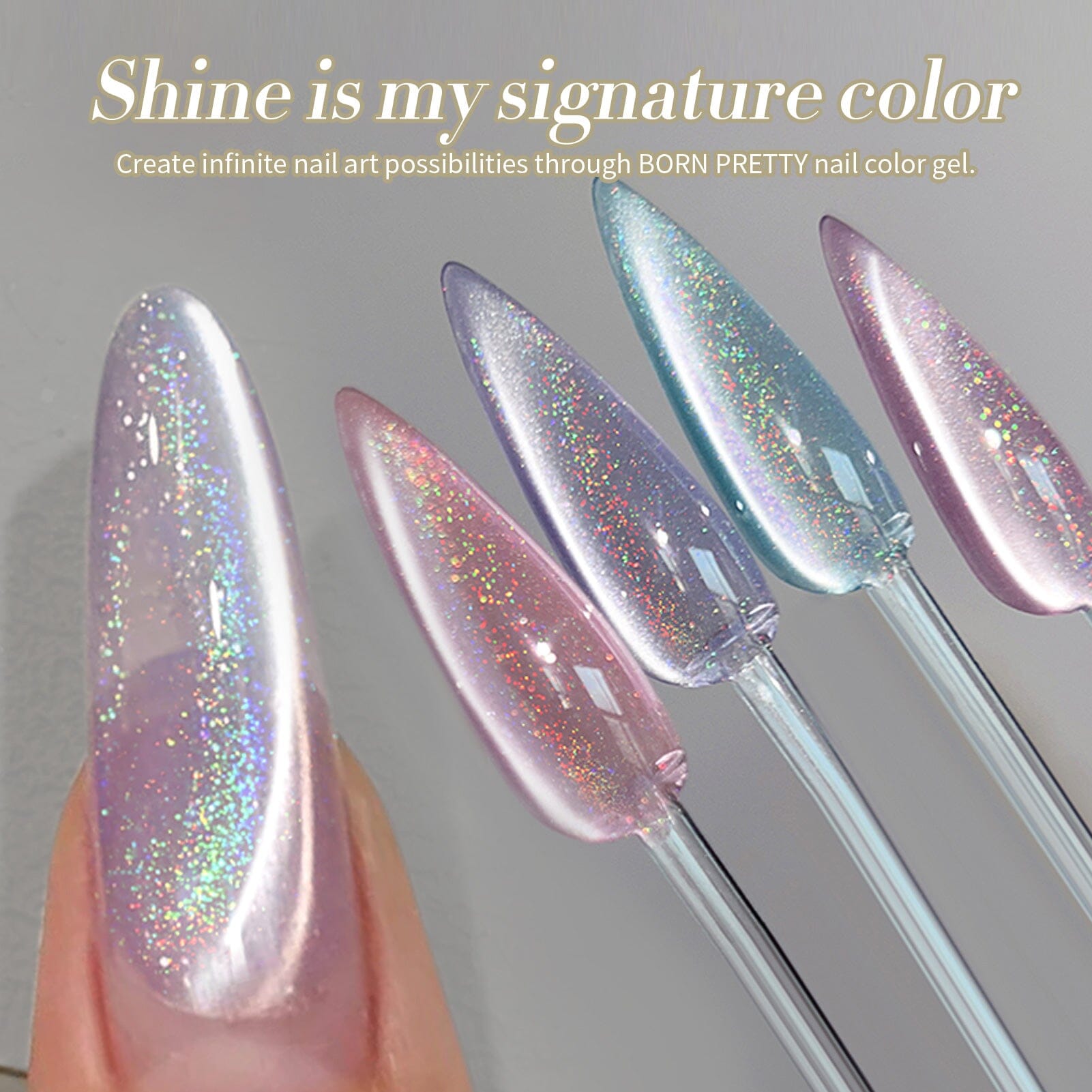 Iridescent Ceramic Cat Magnetic Gel Polish 15ml - Long Lasting Cat Nail Art Polish for Manicure & Pedicure - Perfect for Salon, Home Use & Gift Giving