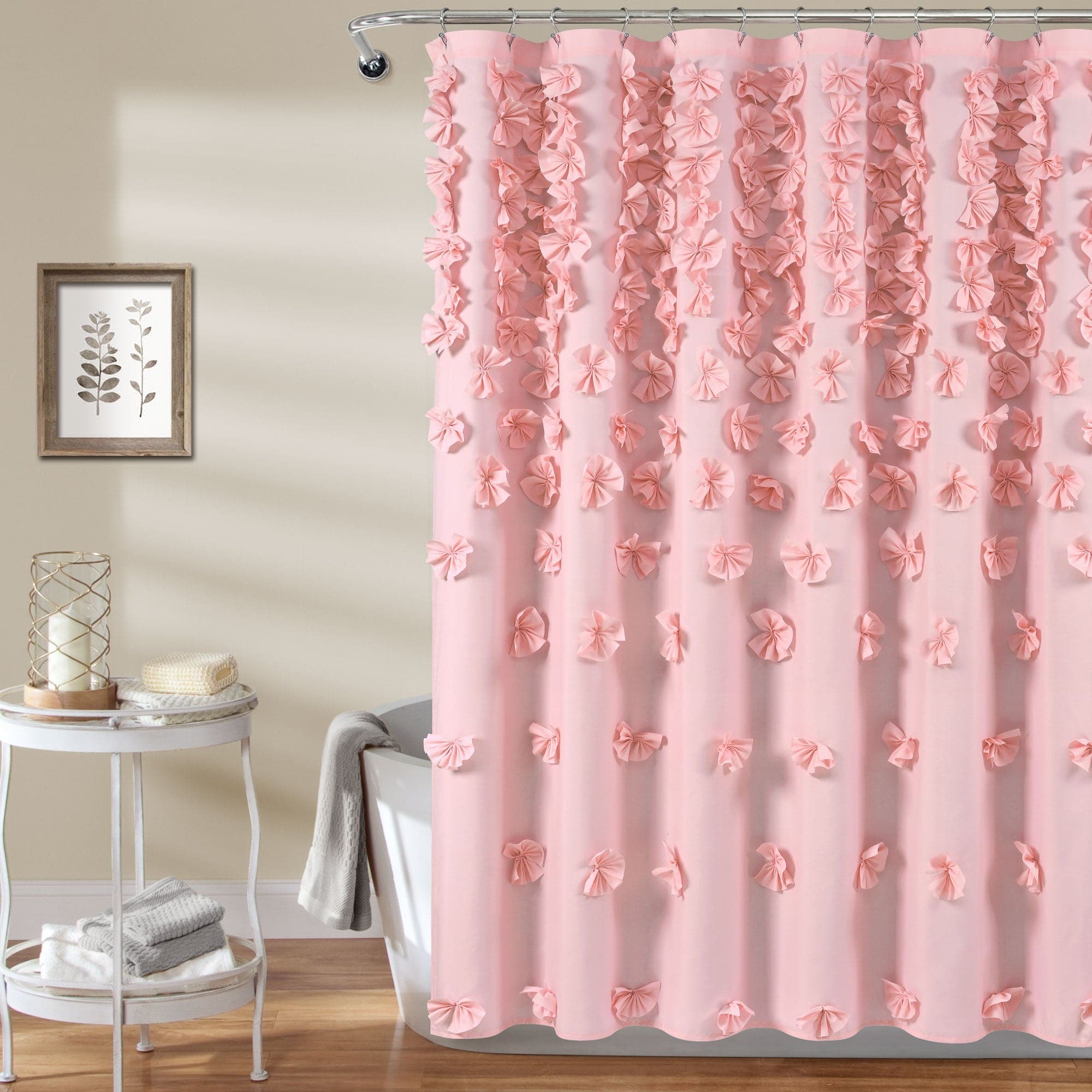 Riley Waterproof Shower Curtain - Elegant Bathroom Decor for Modern Homes | Perfect for Bathrooms, Dorms & Apartments